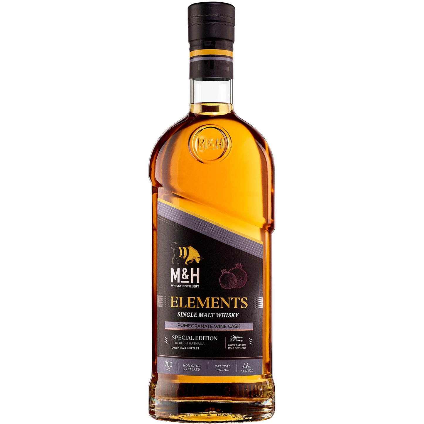 M&H ELEMENTS POMEGRANATE WINE CASK SINGLE MALT 0,7 46%