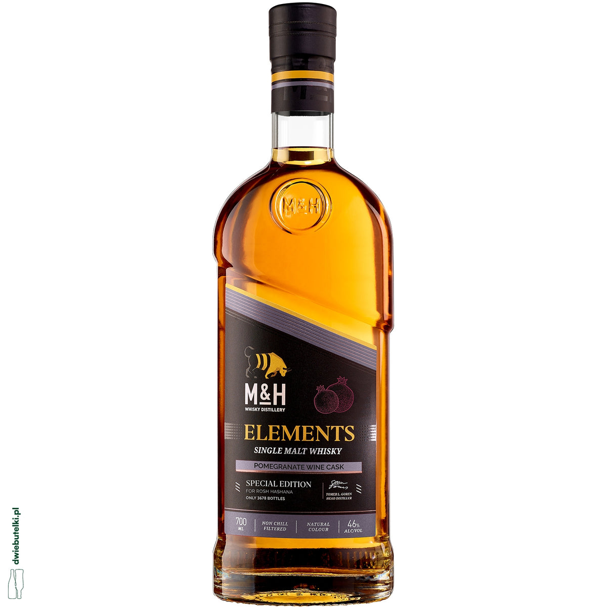 M&H ELEMENTS POMEGRANATE WINE CASK SINGLE MALT 0,7 46%