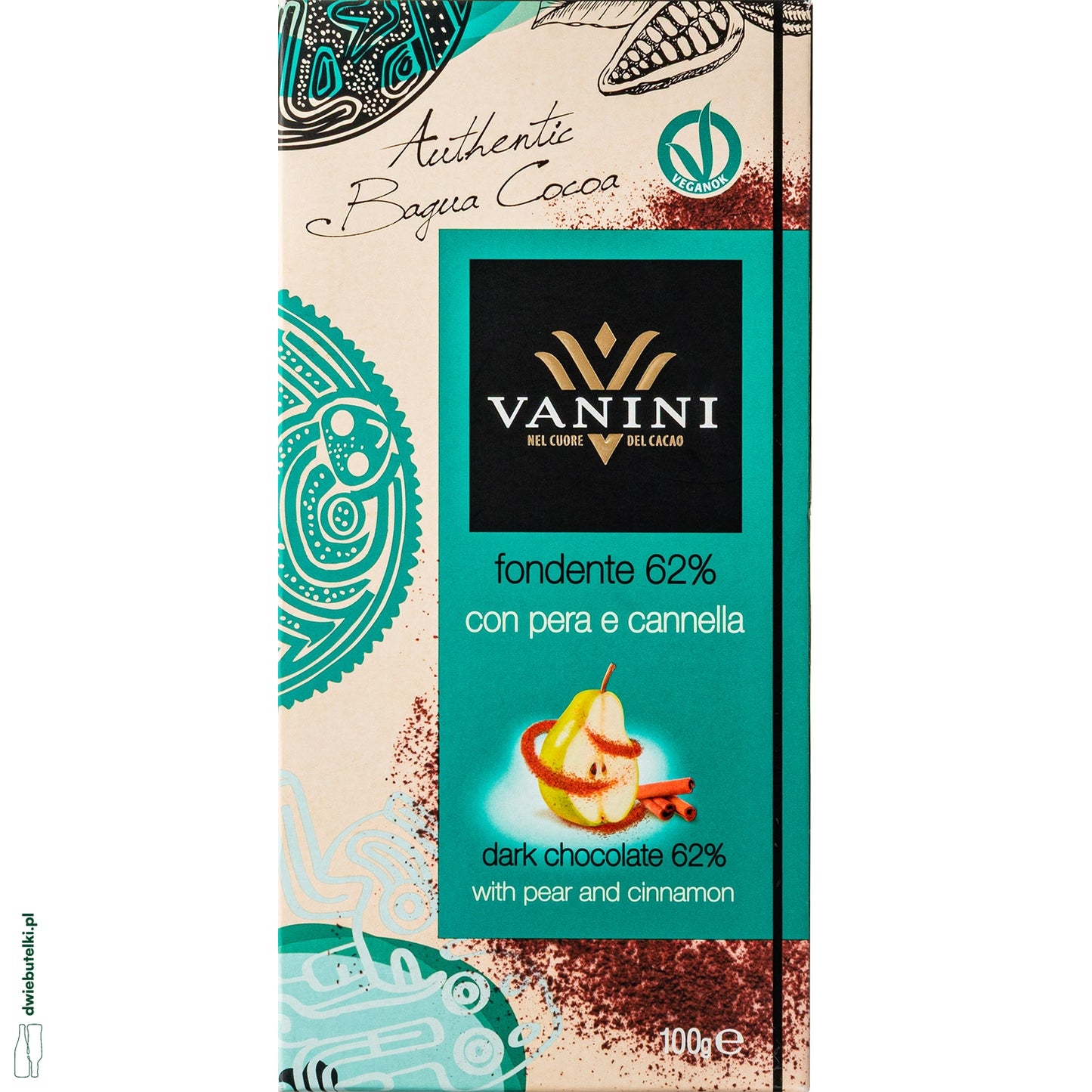VANINI DARK 62% PEAR & CINNAMON 7179 24-07-25