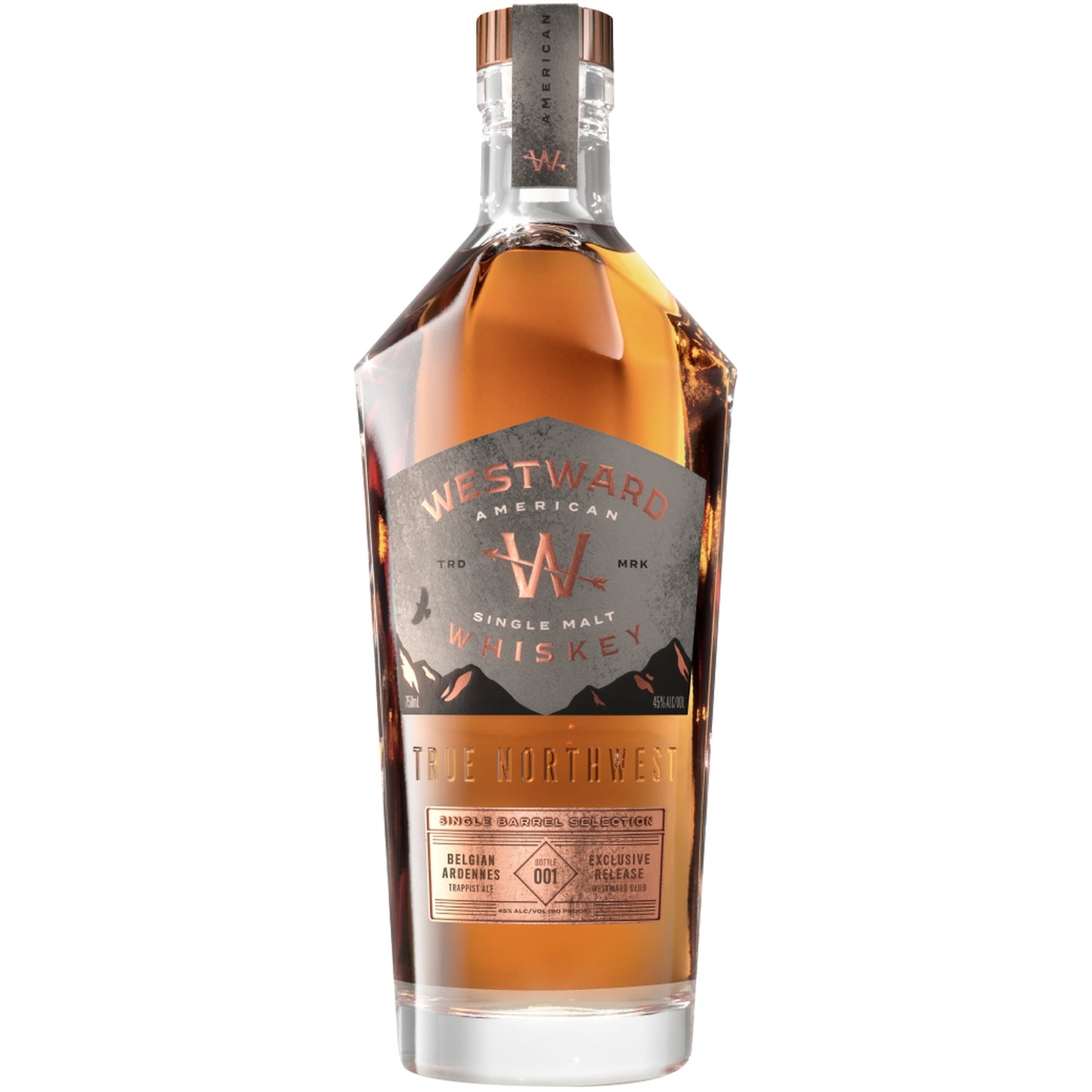 WESTWARD AMERICAN WHISKEY SINGLE MALT BELGIAN ARDENNES