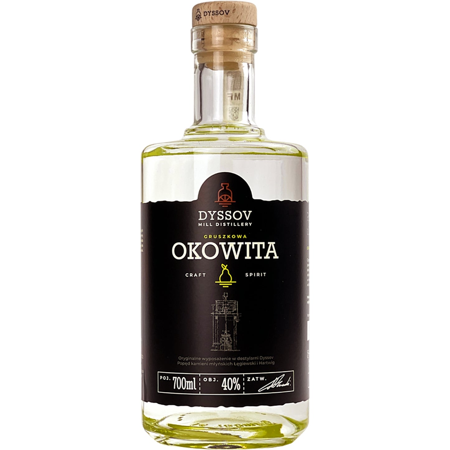 OKOWITA RZEMIEŚLNICZA Z GRUSZKI 0,7L 40% DYSSOV