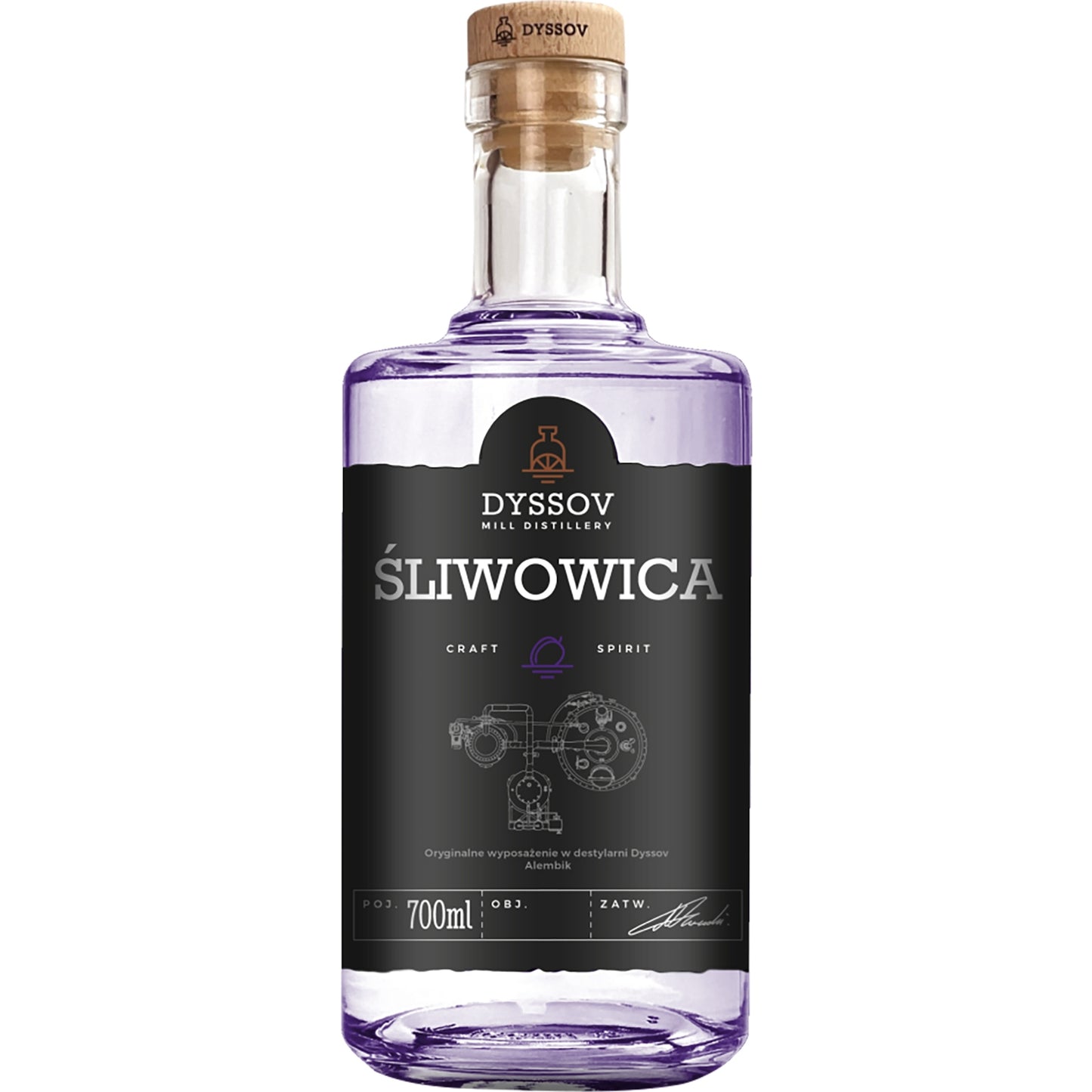 OKOWITA ŚLIWOWICA RZEMIEŚLNICZA 0,7 50% DYSSOV