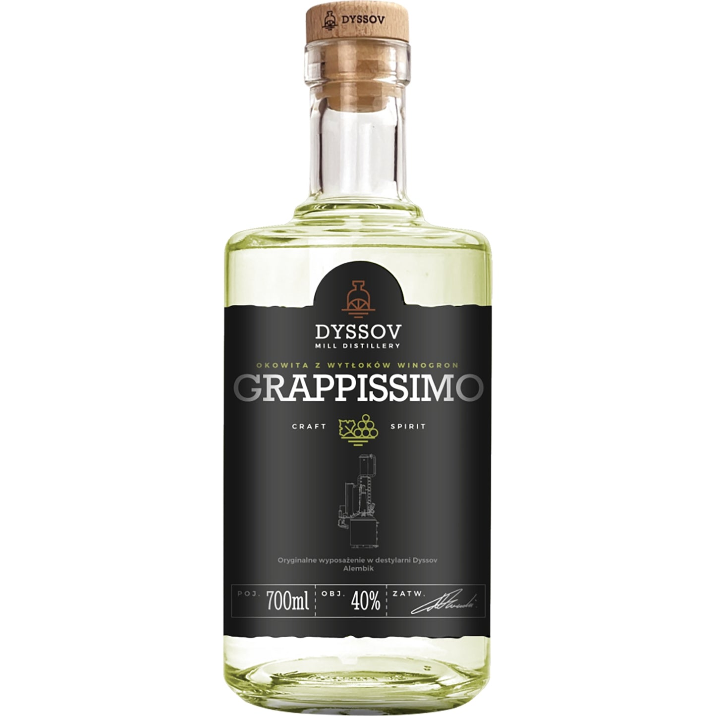 OKOWITA GRAPISSIMO Z WYTŁ. WINOGRON 0,7L DYSSOV