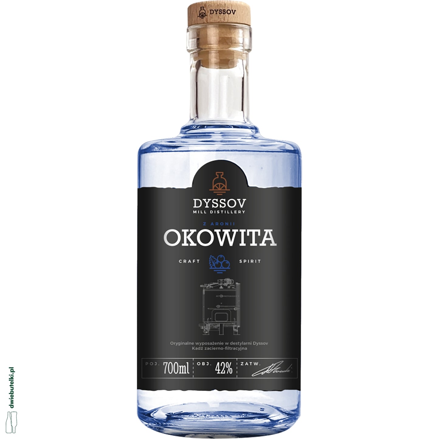 OKOWITA RZEMIEŚLNICZA Z ARONII 0,7L 42% DYSSOV