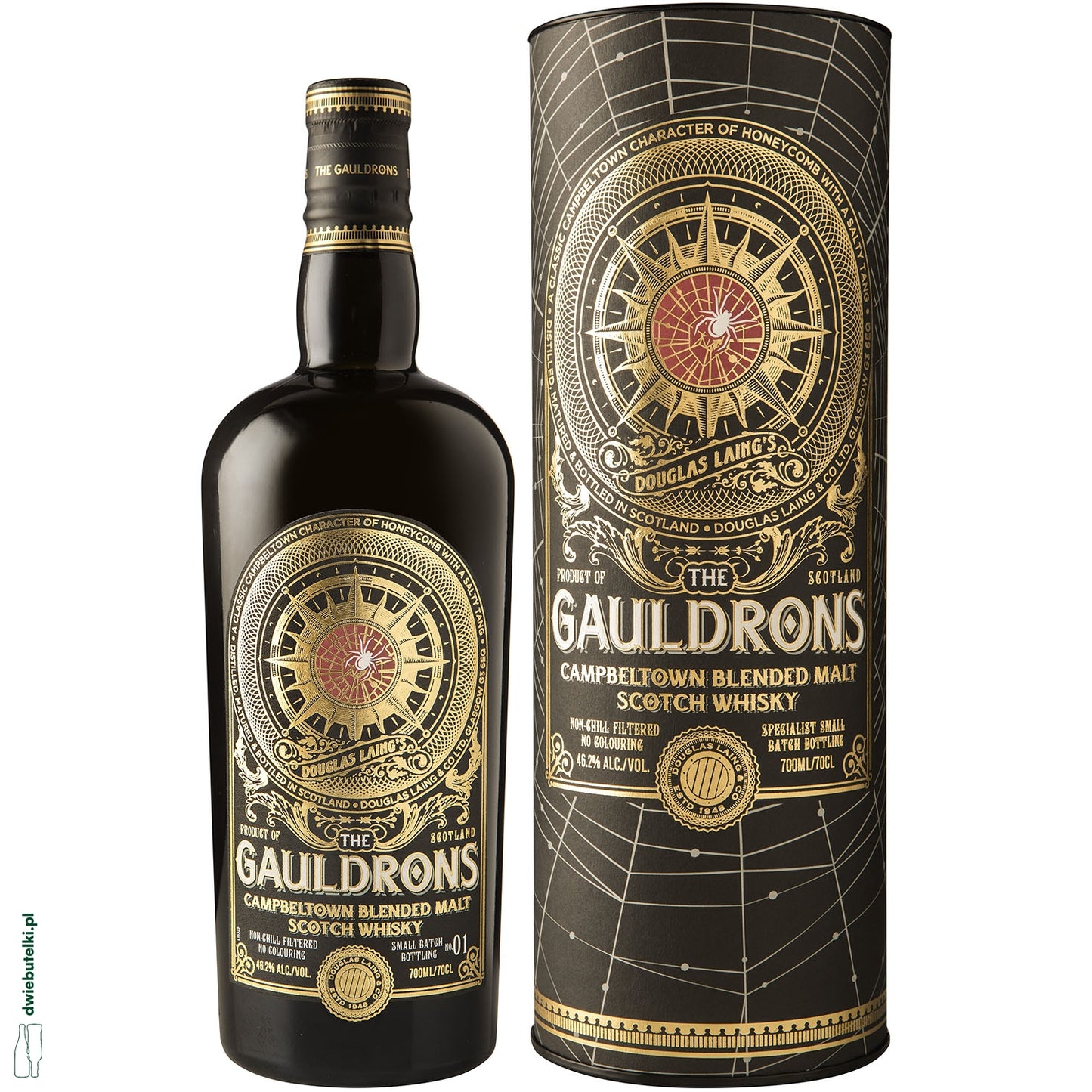 THE GAULDRONS CAMP. VATTED MALT 0,7 46,2% TUBA