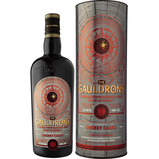 THE GAULDRONS CAMP. VATTED MALT SHERRY CASK 0,7 50% TUBA