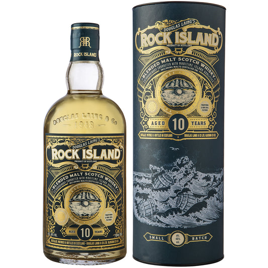 ROCK ISLAND BLENDED MALT 10YO 0,7L 46% TUBA