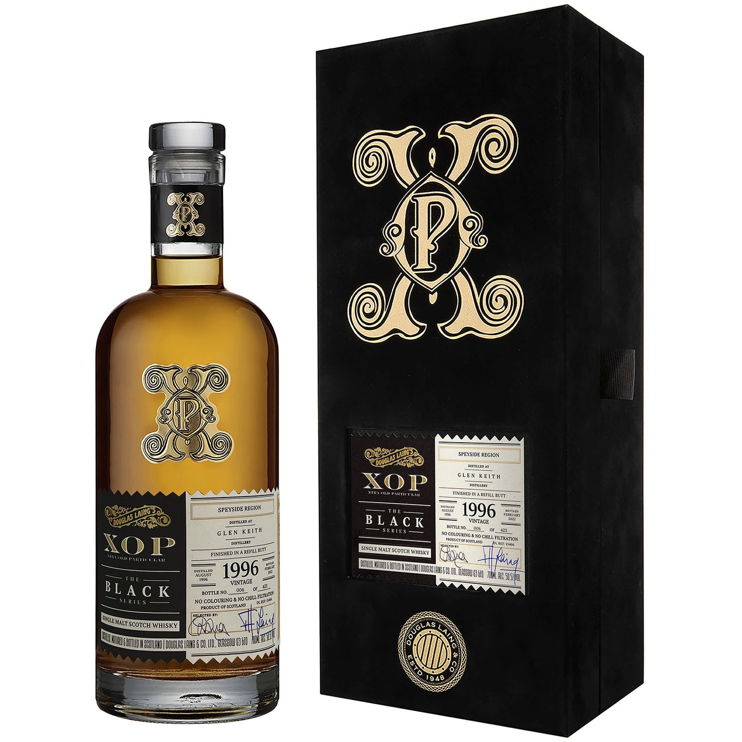 XOP BLACK GLEN KEITH 1996 25YO 0,7L 50,5%