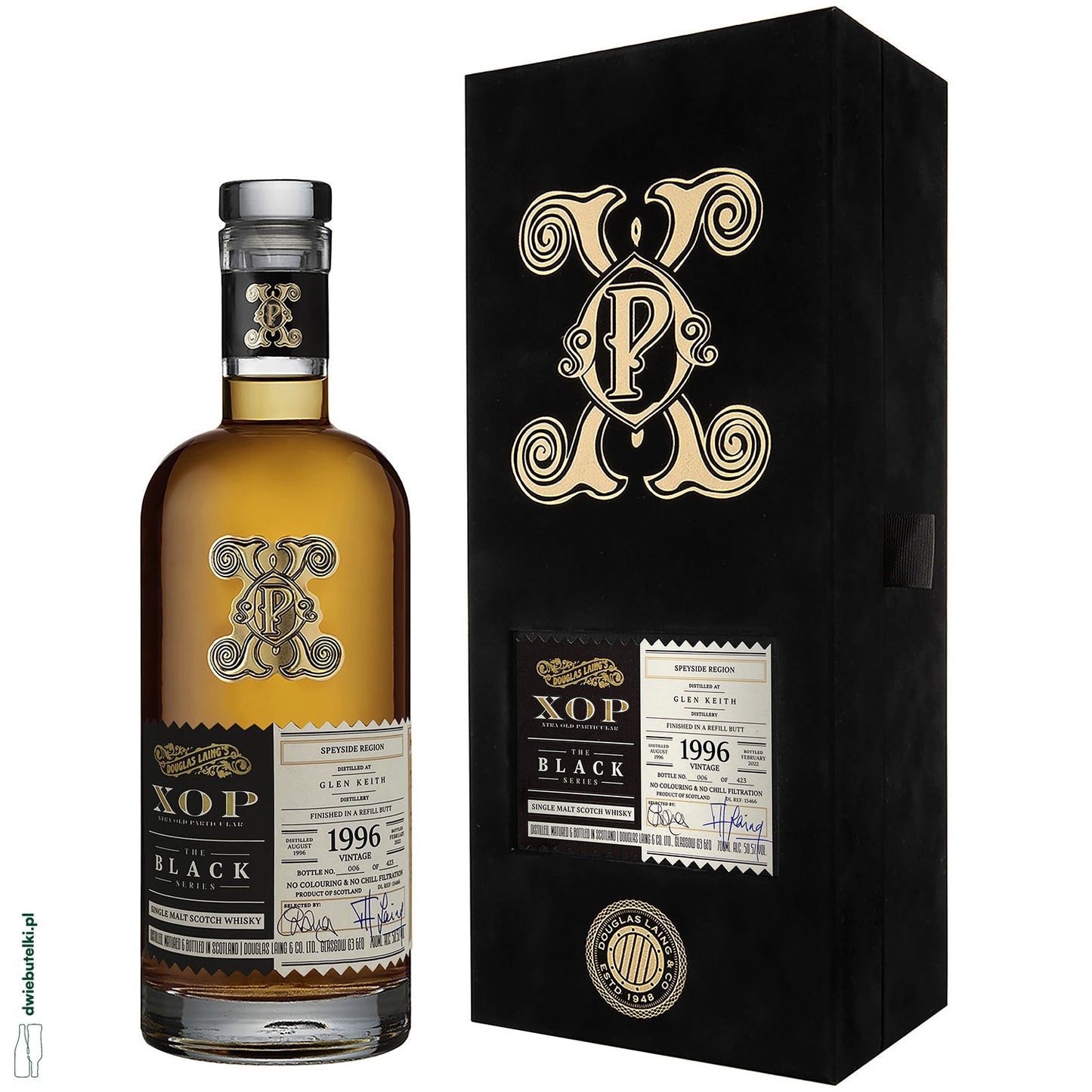XOP BLACK GLEN KEITH 1996 25YO 0,7L 50,5%