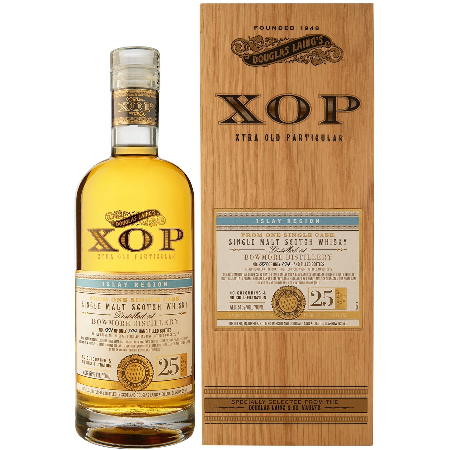 XOP BOWMORE 1996 25YO 0,7L 51%
