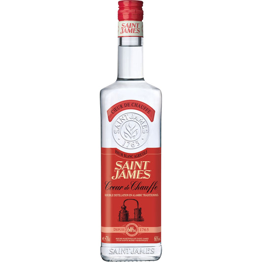 ST JAMES COEUR DE CHAUFFE RHUM BLANC 60% 0,7