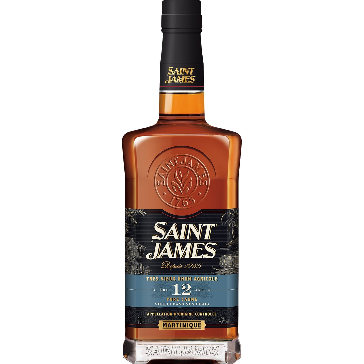 ST JAMES VIEUX AGE 12 ANS 43% 0,7L RUM KARTONIK