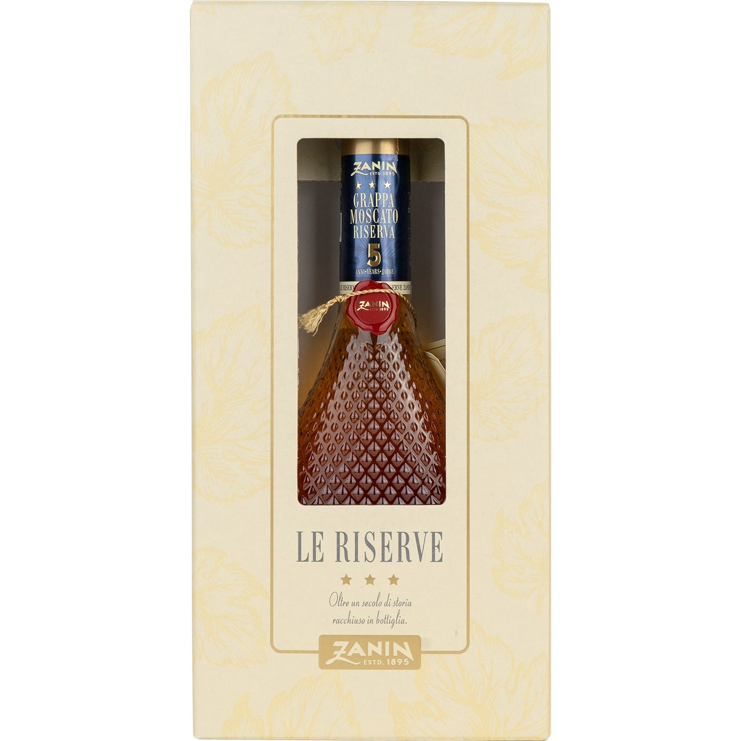 ZANIN GRAPPA MOSCATO RISERVA 5 ANNI 40%
