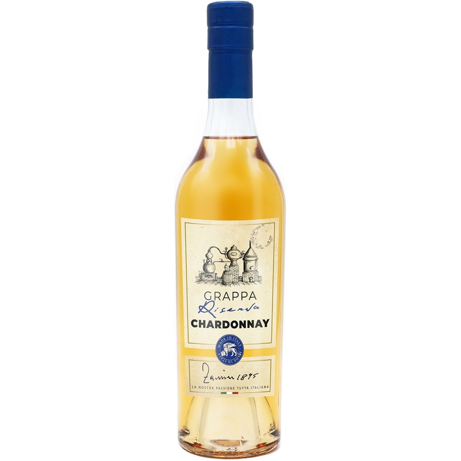 ZANIN GRAPPA RISERVA CHARDONNAY ALAMBICC HI 38% 0,5L
