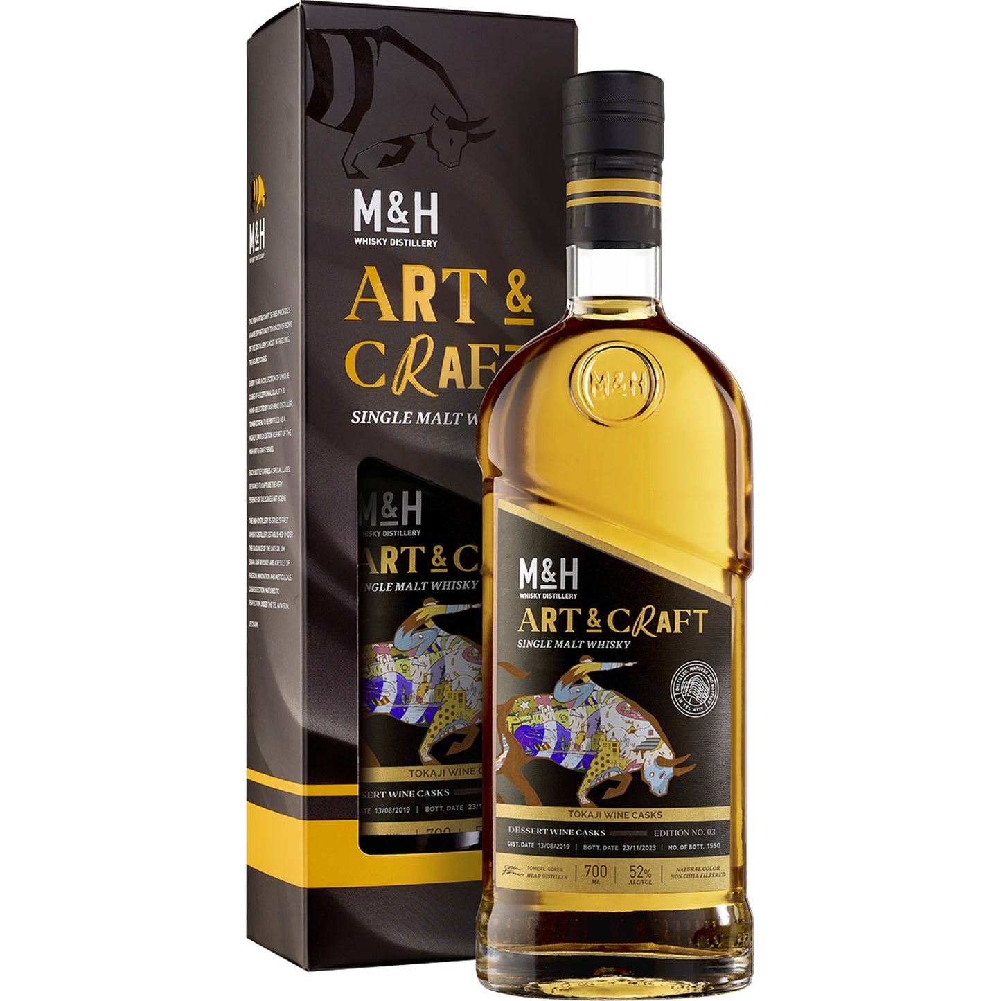 M&H ARTS&CRAFTS TOKAJI WINE SINGLE MALT 0,7 52%