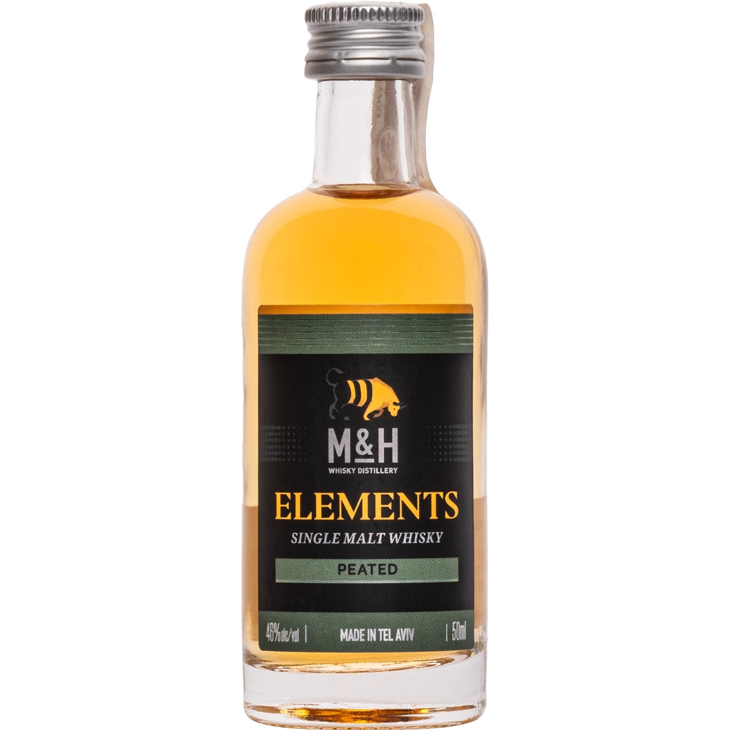 M&H ELEMENTS PEATED SINGLE MALT 0,05 46% MINI
