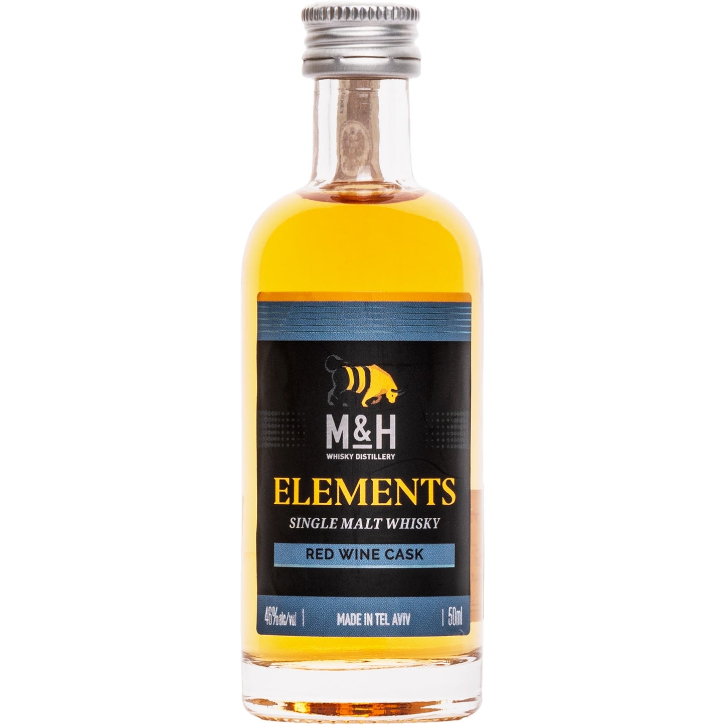 M&H ELEMENTS ISRAELI RED WINE SINGLE MALT 0,05 46% MINI