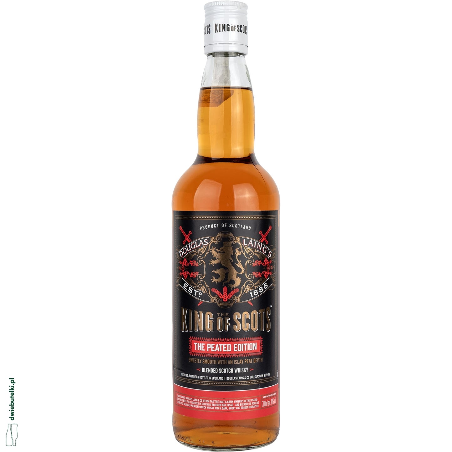 THE KING OF SCOTS PEATED BLENDED WHISKY 0,7 40%