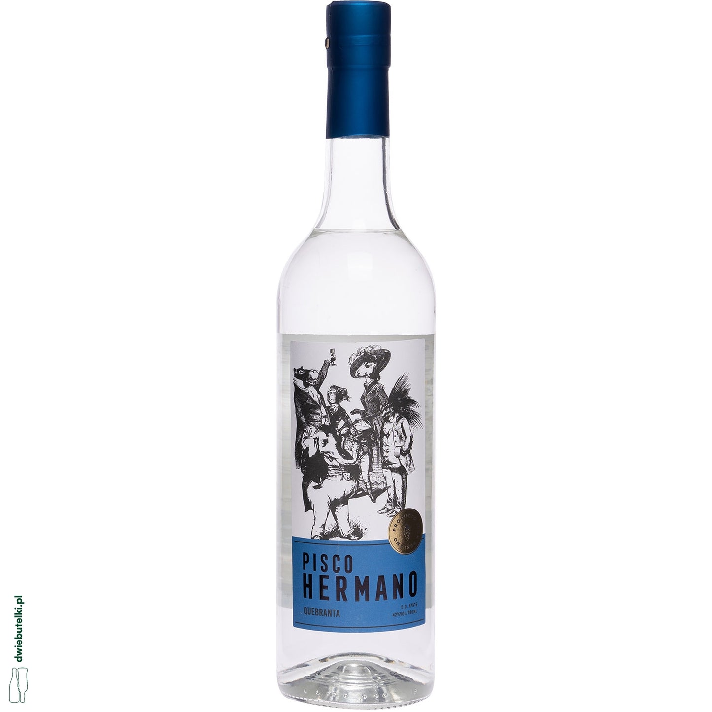 PISCO HERMANO PURO QUEBRANTA 42% 0,7L