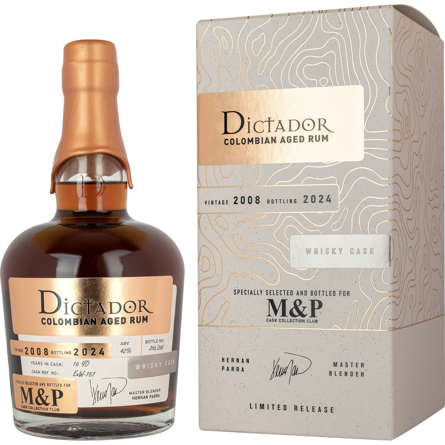 DICTADOR COLOMBIAN AGED RUM VINTAGE 2008 BOTTLING 2024 16YO