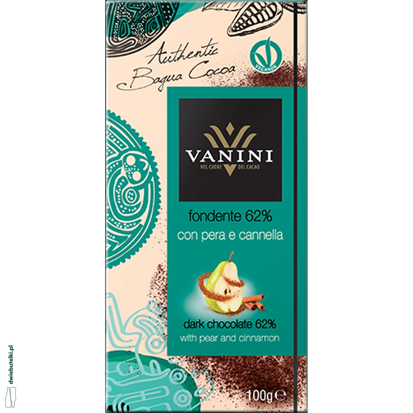 VANINI DARK 62% PEAR & CINNAMON 7179 24-07-26