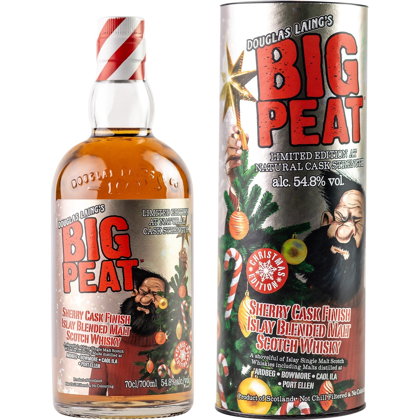 BIG PEAT SHERRY CASK FINISH XMAS 0,7L 54,8% W TUBIE