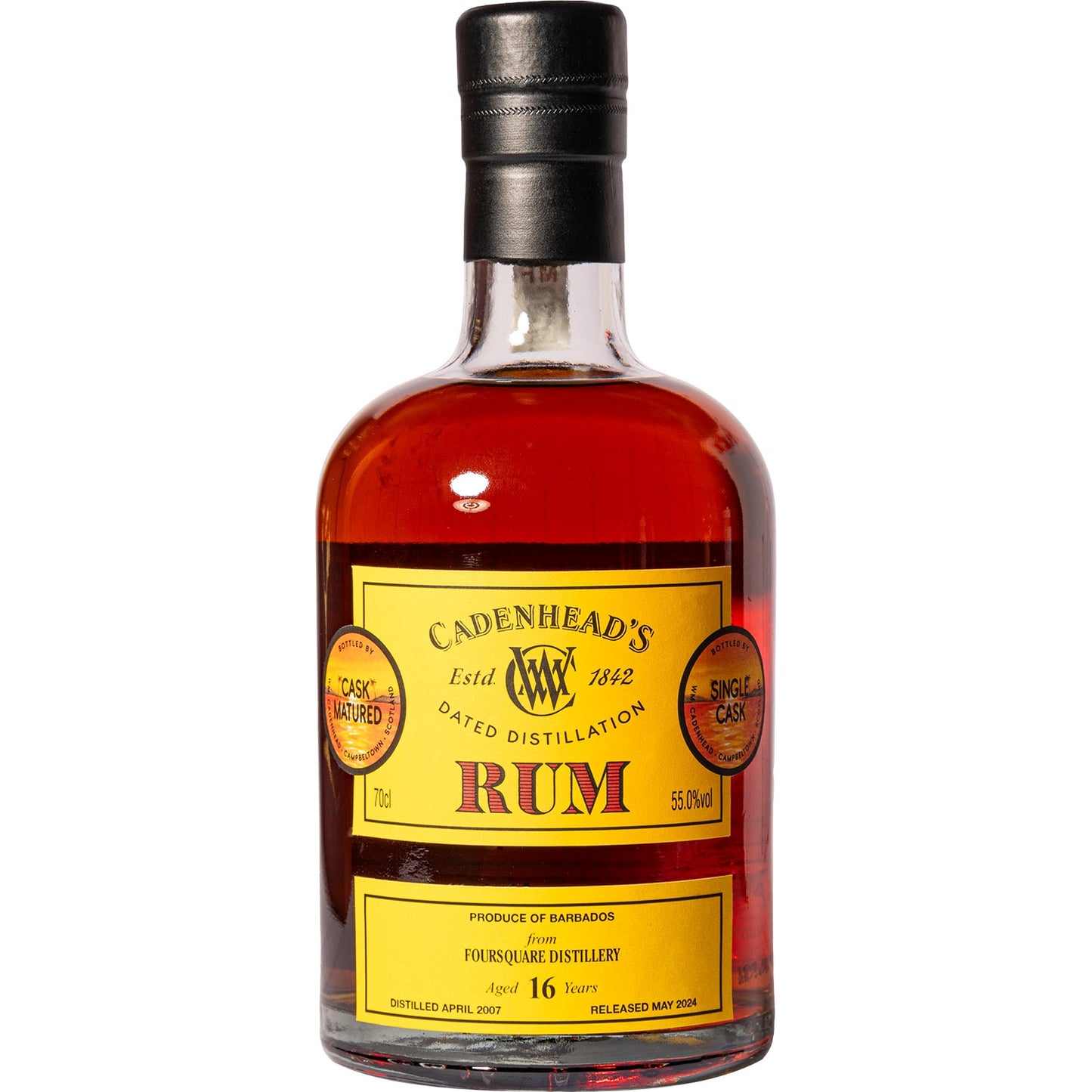 CADENHEAD BARBADOS RUM (FOURSQUARE DISTI LLERY) 16 YO 55% 0,7