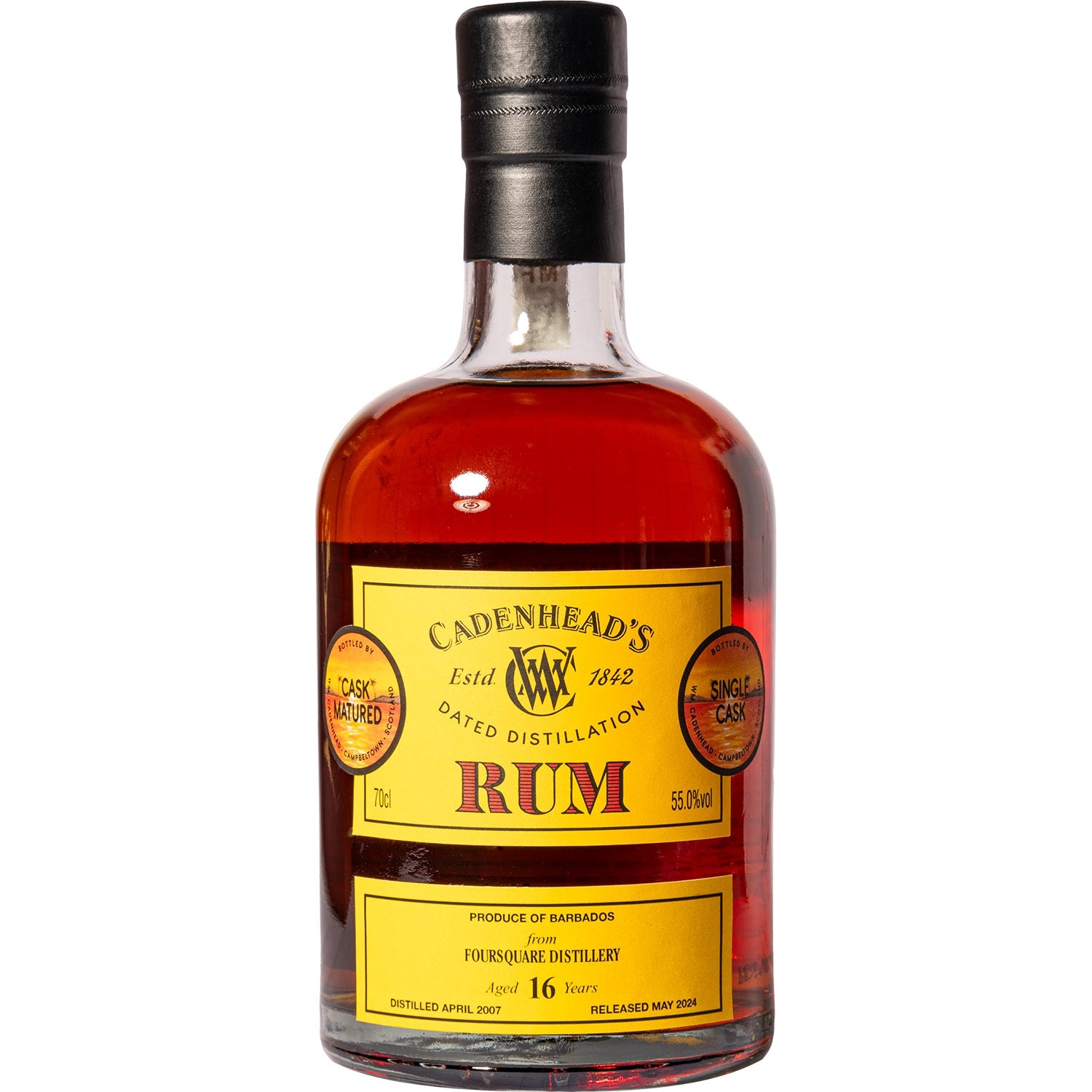 CADENHEAD BARBADOS RUM (FOURSQUARE DISTI LLERY) 16 YO 55% 0,7