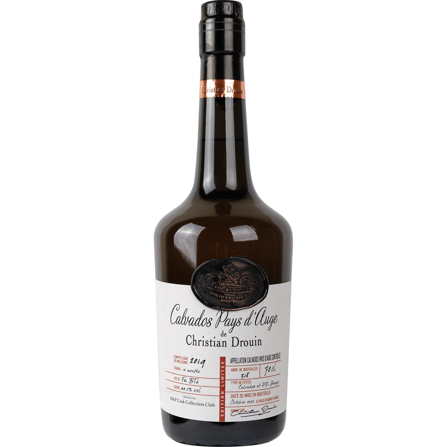 CALVADOS DROUIN MILLESIME PX SHERRY 2019 M&P CASK