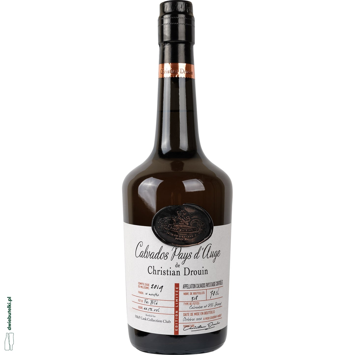 CALVADOS DROUIN MILLESIME PX SHERRY 2019 M&P CASK