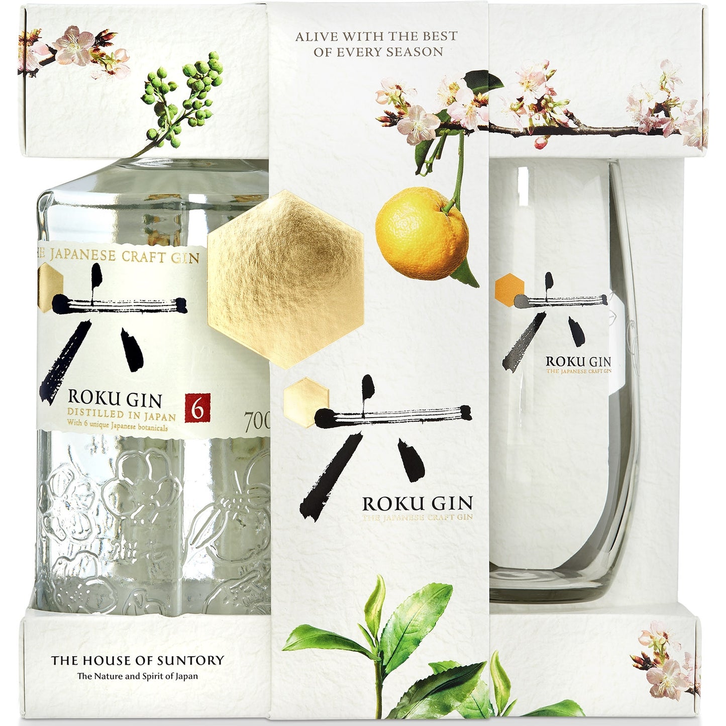 GIN ROKU 0,7L 43% + SZKLANKA TUMBLER