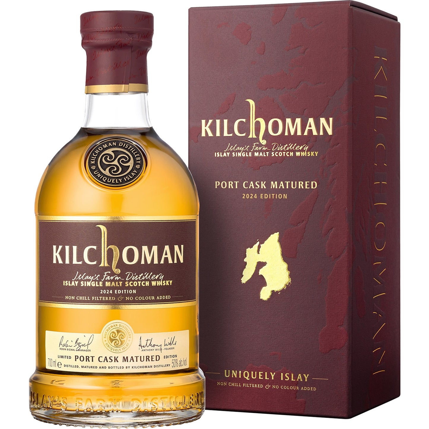 KILCHOMAN SINGLE MALT PORT CASK RELEASE 2024 50%