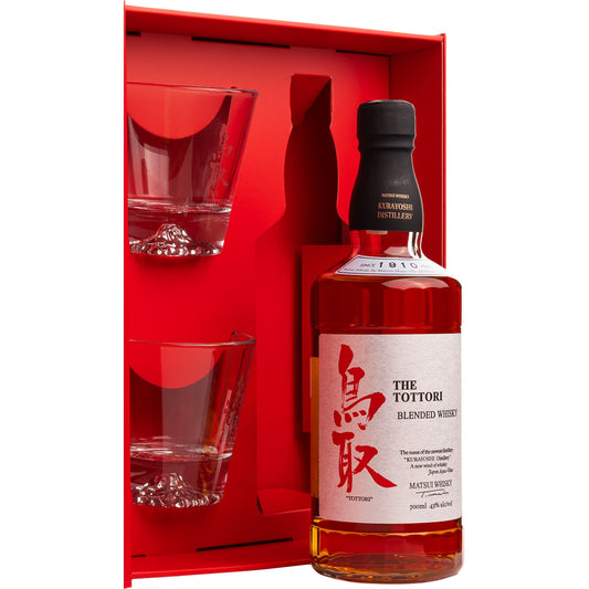 THE TOTTORI BLENDED WHISKY 43% KARTONIK 2 SZKLANKI