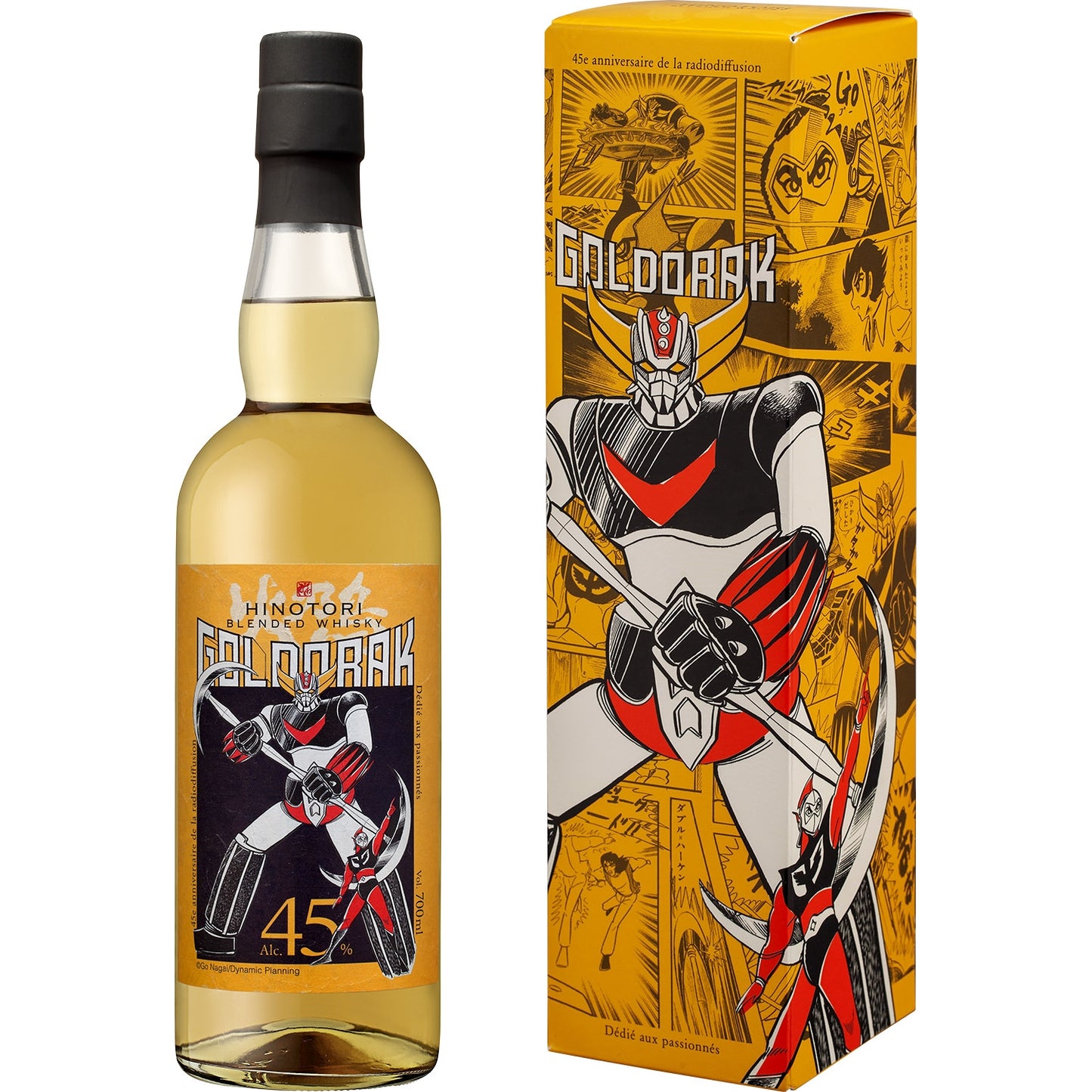 HINOTORI GOLDORAK BLENDED WHISKY 0,7L 45% YELLOW