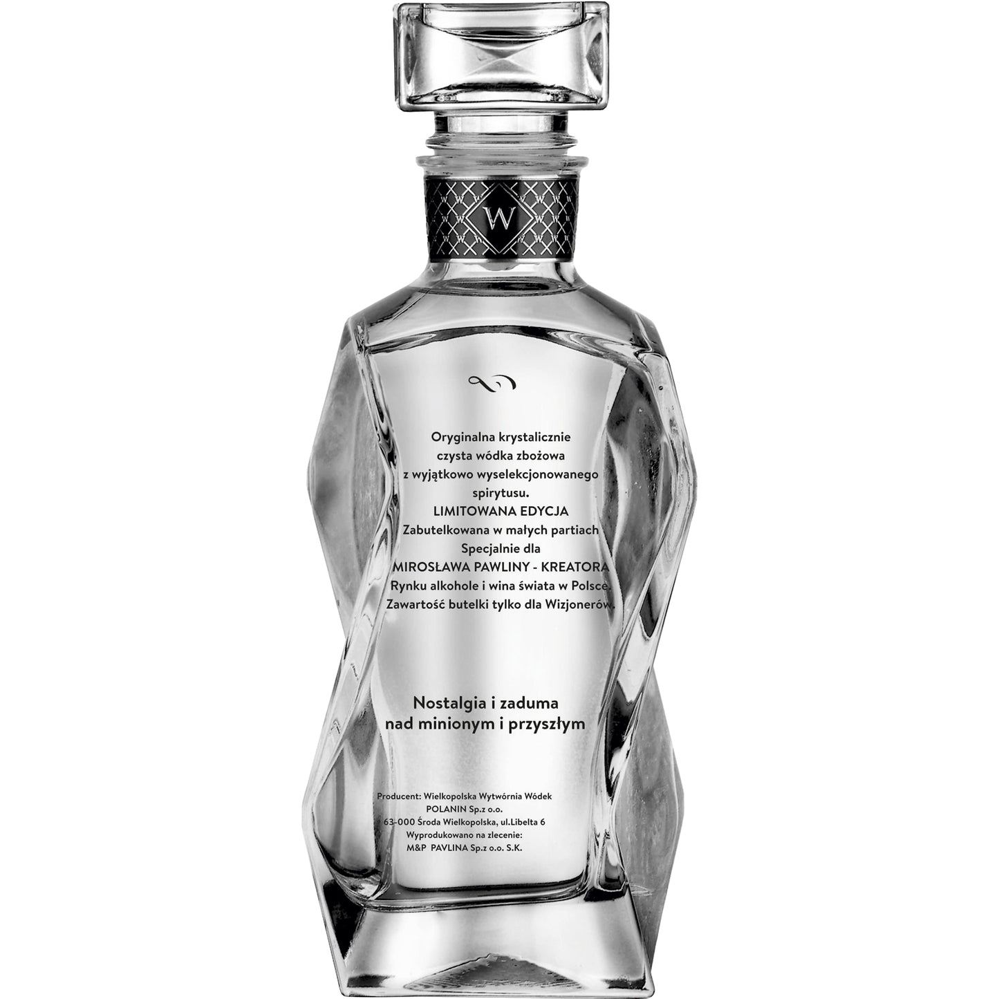 PAWLINA VODKA KARAFKA LIMITED NOSTALGIA