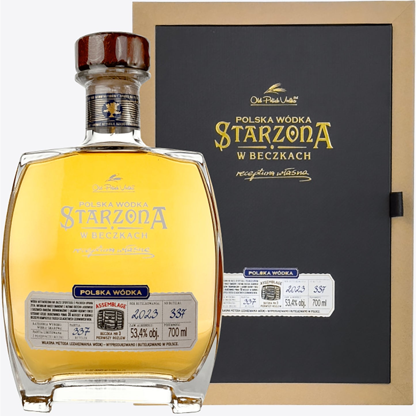 POLSKA WÓDKA STARZONA W BECZKACH 0,7 53,4% ASSEMBLAGE 3YO