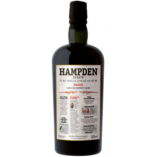 HAMPDEN JAMAICAN RUM PAGOS BATCH 3 0,7 52%