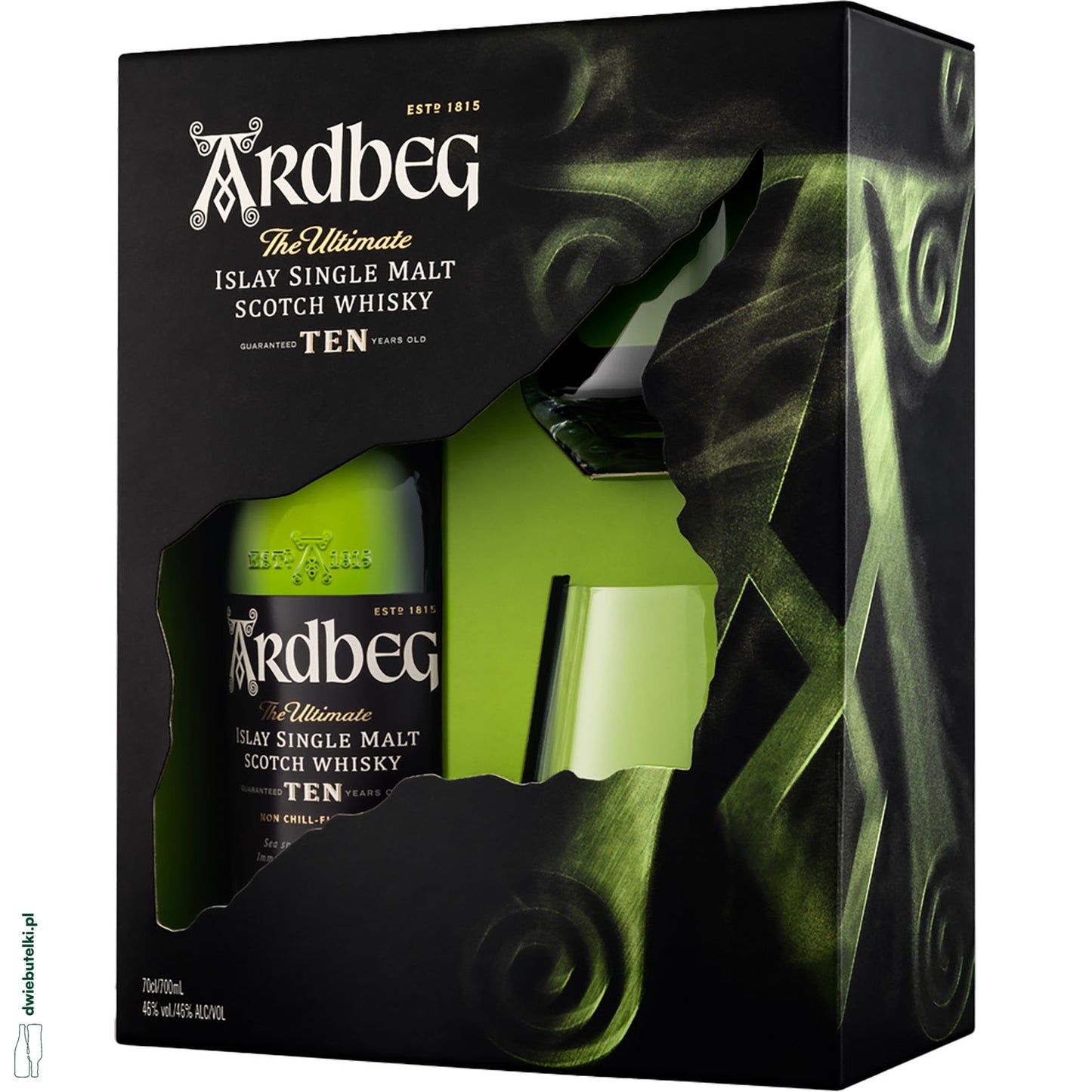 ARDBEG TEN 10 YO + 2 SZKLANKI