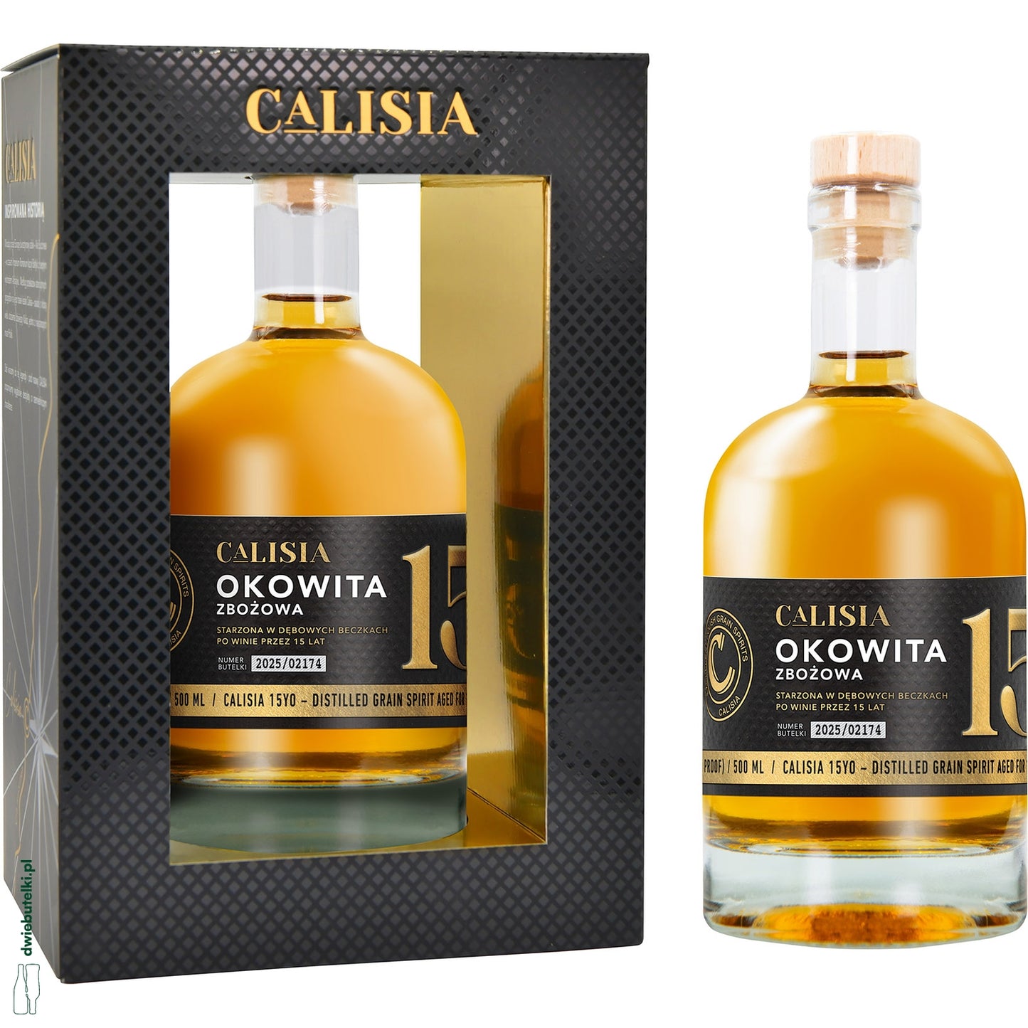 OKOWITA CALISIA 15 YO 0,5 40 % KARTONIK
