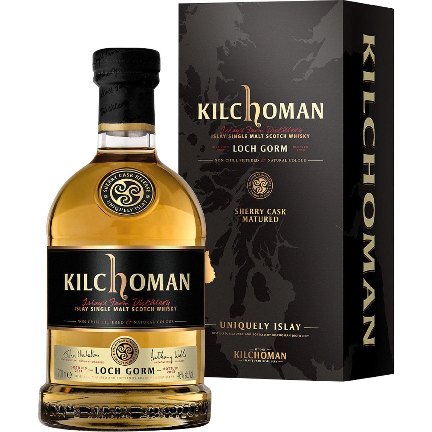 Kilchoman Single Malt 0,7 Loch Gorm Sher Kartonik