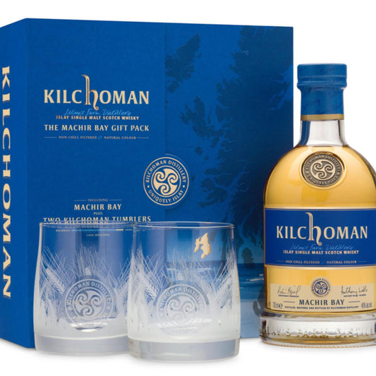 Kilchoman Machir Bay 0,7 46%+ 2 Szklanki