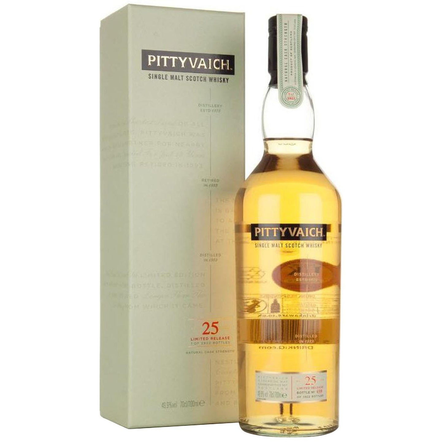 Pittyvaich 25 Yo 0,7 49,9% Distil 1989