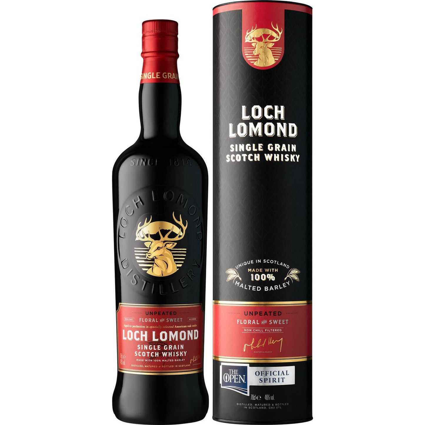 Loch Lomond Single Grain Unpeated 0,7L 46% Tuba