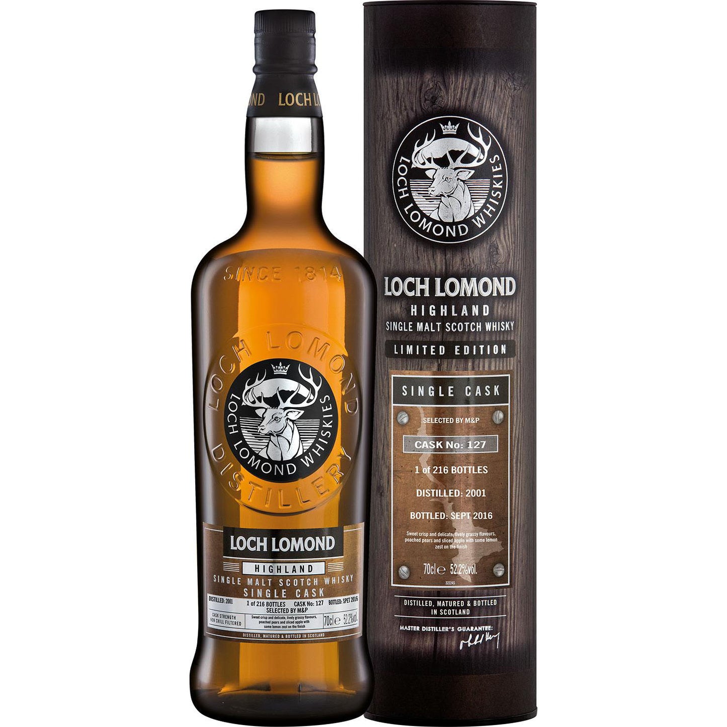 Loch Lomond 2001 Cask 127 52,2% 0,7