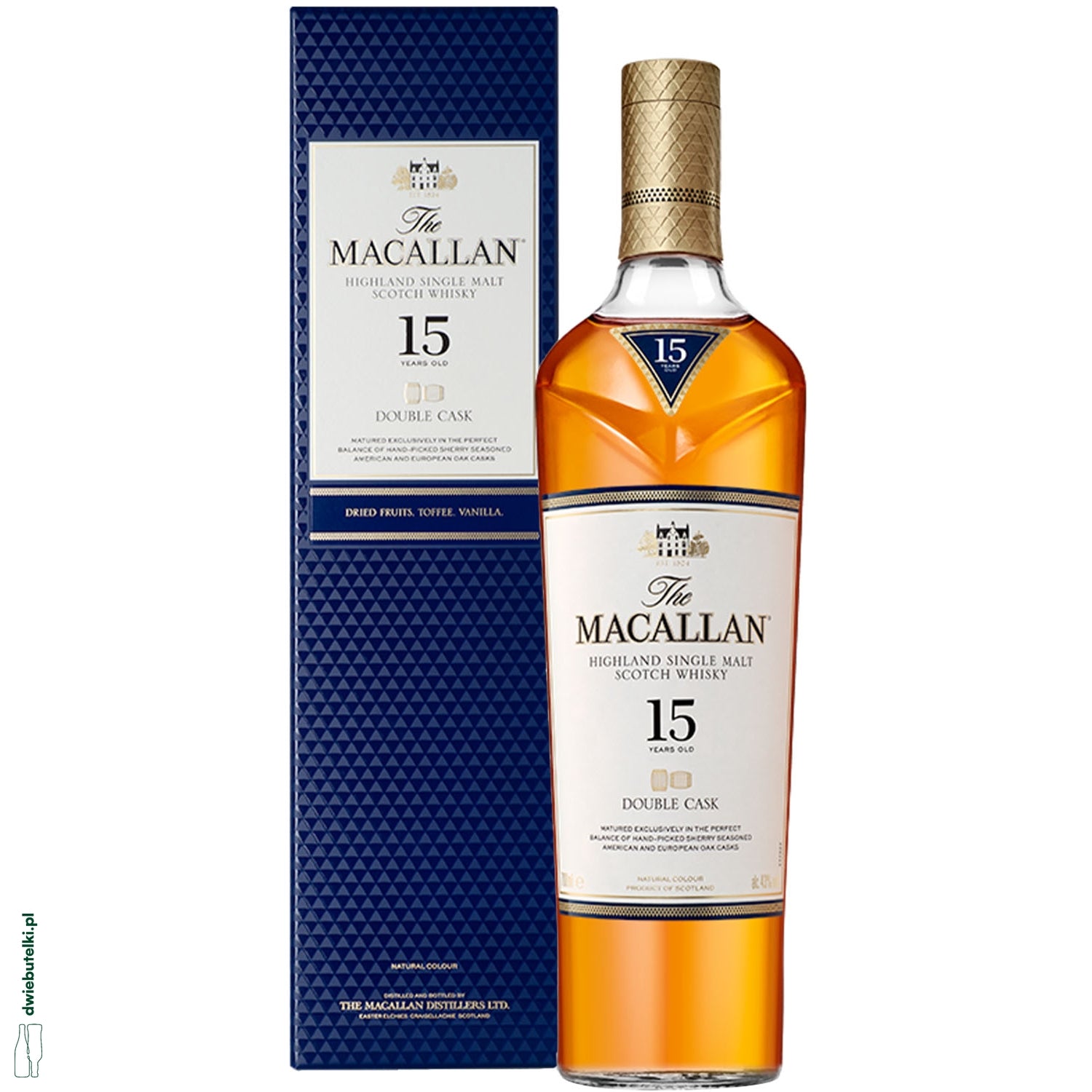 THE MACALLAN 15 YO 0,7L 43% DOUBLE CASK KARTON