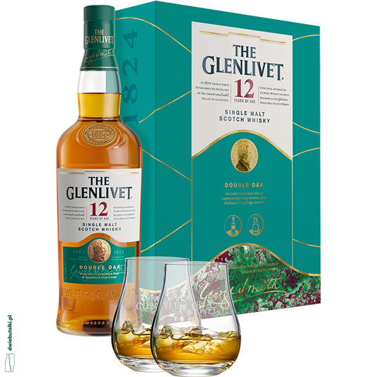 THE GLENLIVET 12 YO 0,7L + SZKLANKI