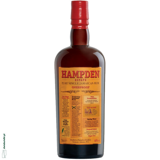HAMPDEN EST OVERPROOF JAMAICAN RUM 60% 0,7