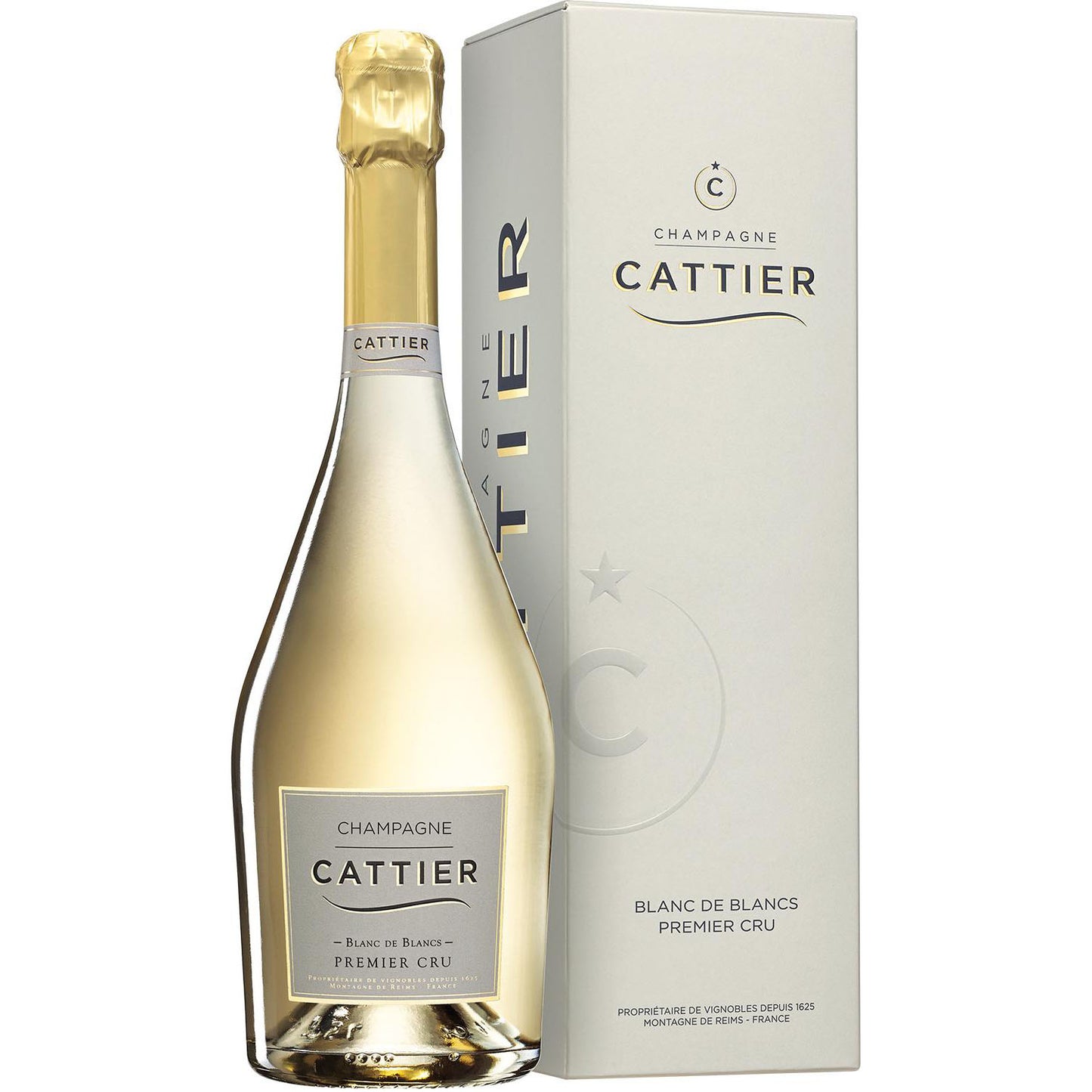 Cattier Blanc De Blanc Premier Cru 0,75 Kartonik