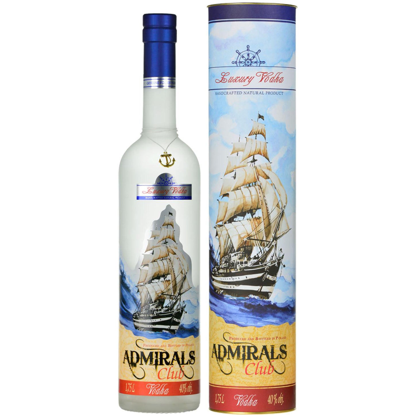 Admirals Club Vodka 0,7 40% Tuba