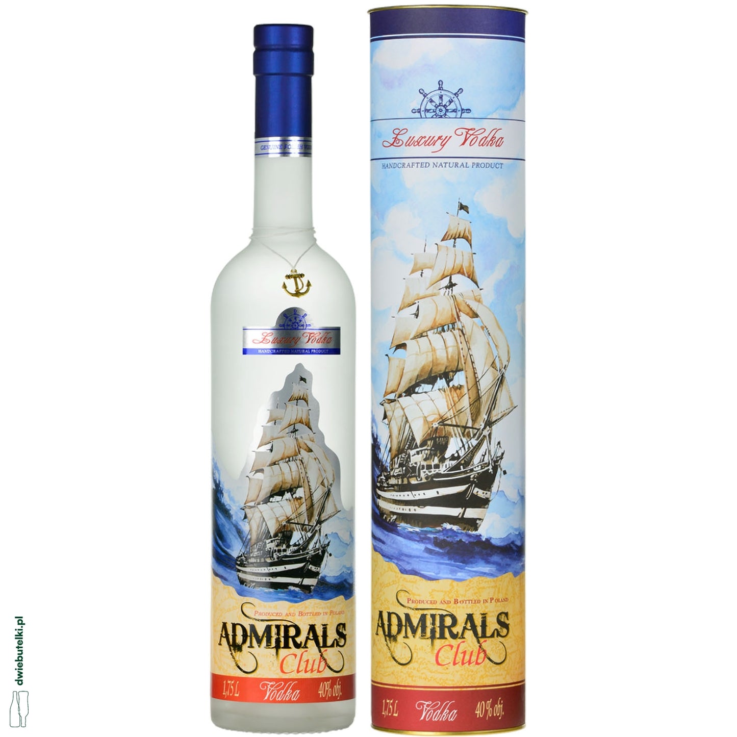 ADMIRALS CLUB VODKA 0,7 40% TUBA